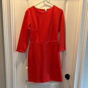Women’s Old Navy Orange Midi Dress, Size Medium